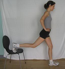 Bench lunge finish