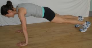 Mountain pose- Burpie plank position