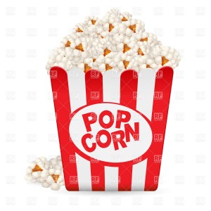 popcorn in striped container